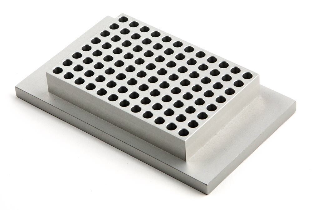 Accessories interchangeable block for 96-well PCR plates and microtiter plates, Gesch. front, PCR plate 96-well (without/with frame), usable for Dual, 1 piece