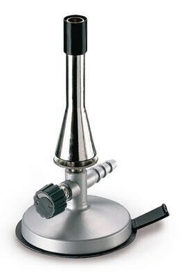 Gas burner with needle valve and air regulation - gas burner type Teclu, Natural gas, 1520 °C, 1 piece