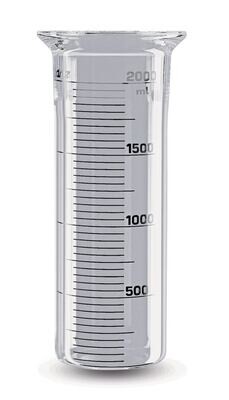 Reaktionsgefäß, zyl., gradu., Flachboden, DN150, 2,0 l, 1 Stück