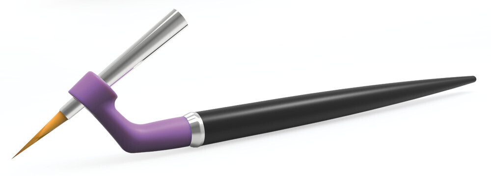 Handles ergo brush, Suitable for, brush heads size 5-8, violet, 1 Piece