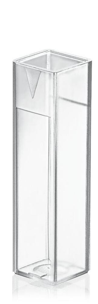 Single-use cuvettes Polystyrene, Macro, 2.5 to 4.5 ml, 100 Piece(s)