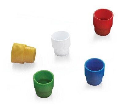 Accessories plugs for 15 ml centrifuge tubes, green, 1000 Piece(s)