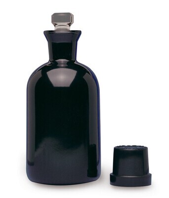 Botellas DBO con revestimiento de PVC negro, 1 pieza