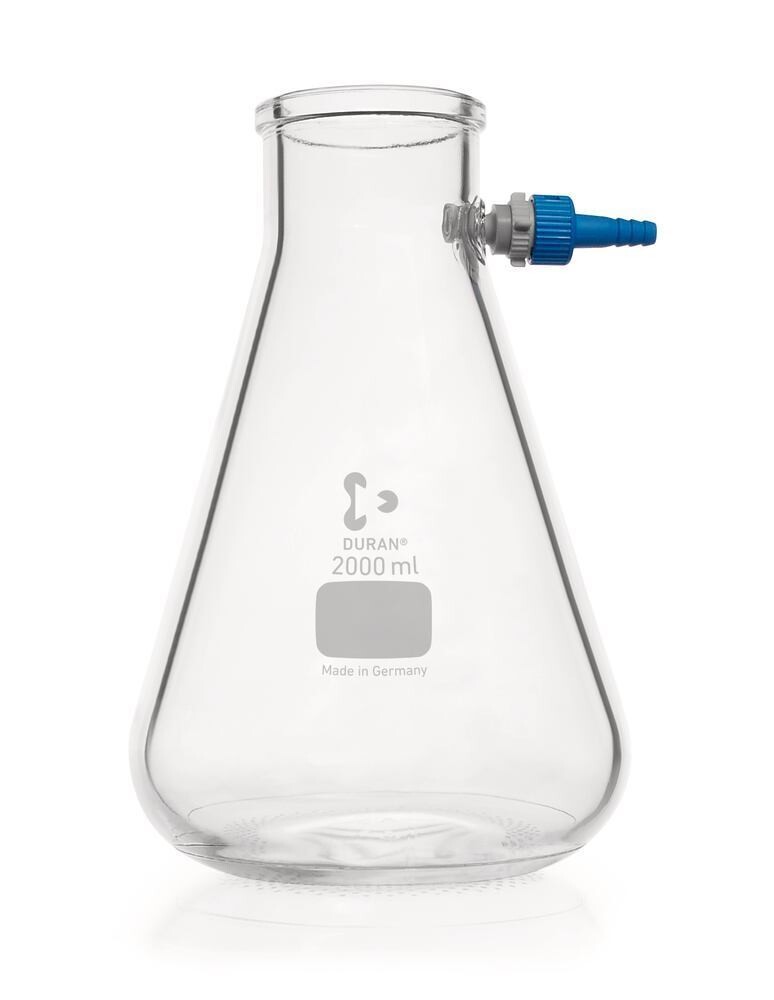 Suction bottle Erlenmeyer shape, 2000 ml, 1 Piece
