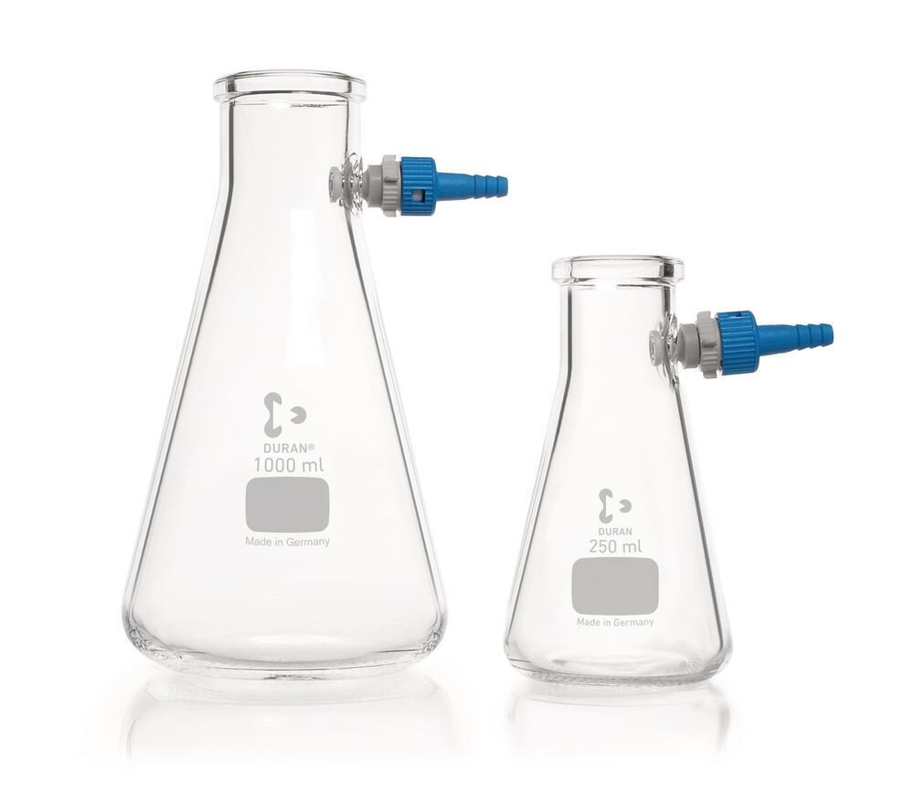 Bottiglia di aspirazione a forma di Erlenmeyer, 100 ml, 1 pezzo