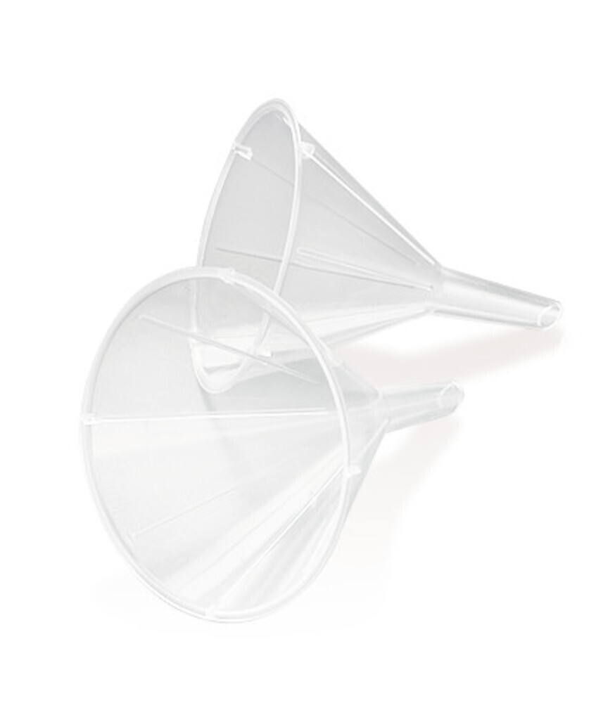 Funnels ROTILABO® disposable clear, 65 mm, Suitable for, paper filter-Ø 125 mm, 100 Piece(s)