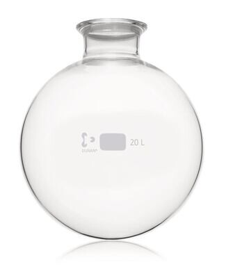 Palloni a fondo tondo a flangia piatta DURAN®, 20000 ml, 350 mm, Altezza, 410 mm, 1 Pezzo