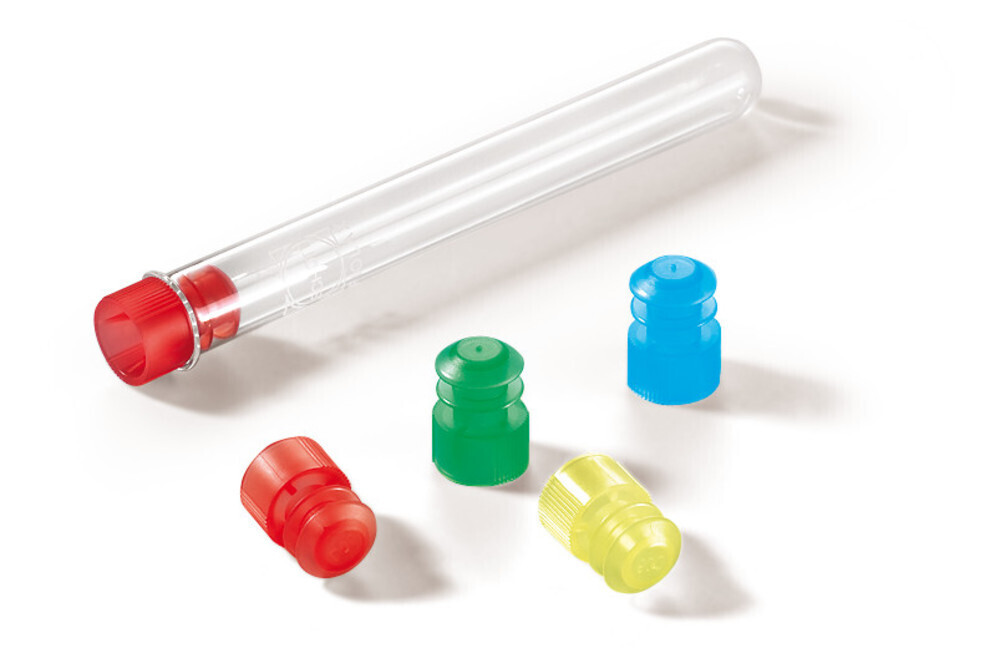 Plugs ROTILABO® For tubes with inside 13-14 mm (outside approx. 16 mm), red, 1000 Piece(s)