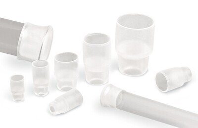 Bouchons avec lèvre rabattable, Adapté pour, NS 5/13, 7,1, 4,5 mm, 100 pièce(s)