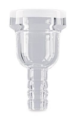 Ball flange connection with connector (1) Ball flange socket, 1 Piece