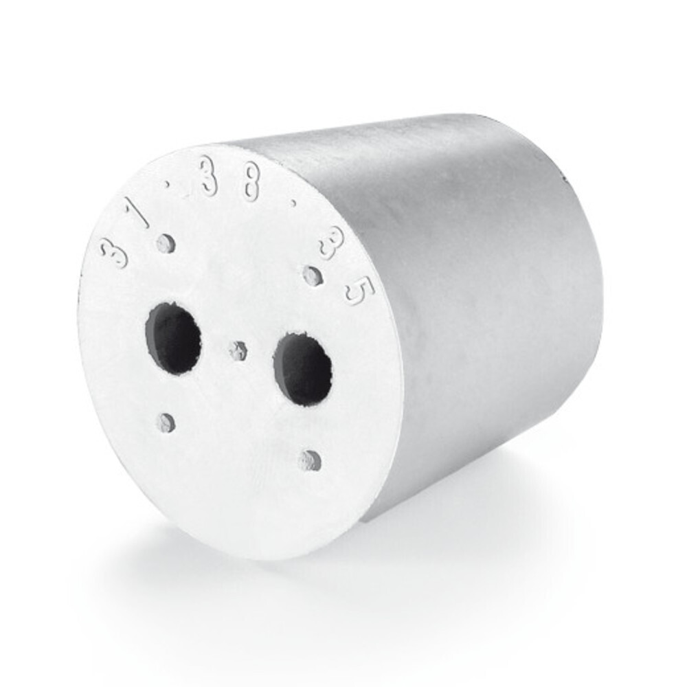 Plugs ROTILABO® with 2 boreholes, 31 mm, 10 Piece(s)