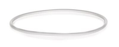 Flat flange sealing ring DURAN® Silicone, transparent, DN 150, 157 mm, Height, 5 mm, 5 Piece(s)