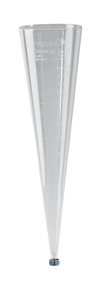 Rotilabo®-Sedimentiergefäß, SAN, mit erhabener Skalierung, 1000 ml, 1 Stück
