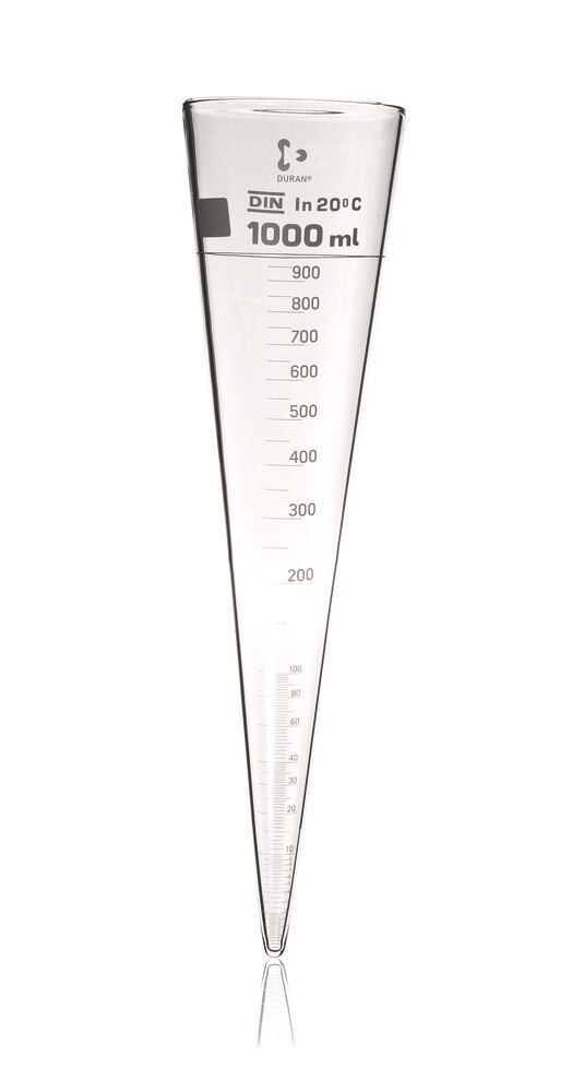 Sedimentiergefäß, nach Imhoff, DURAN®, graduiert, 1000 ml, 1 Stück