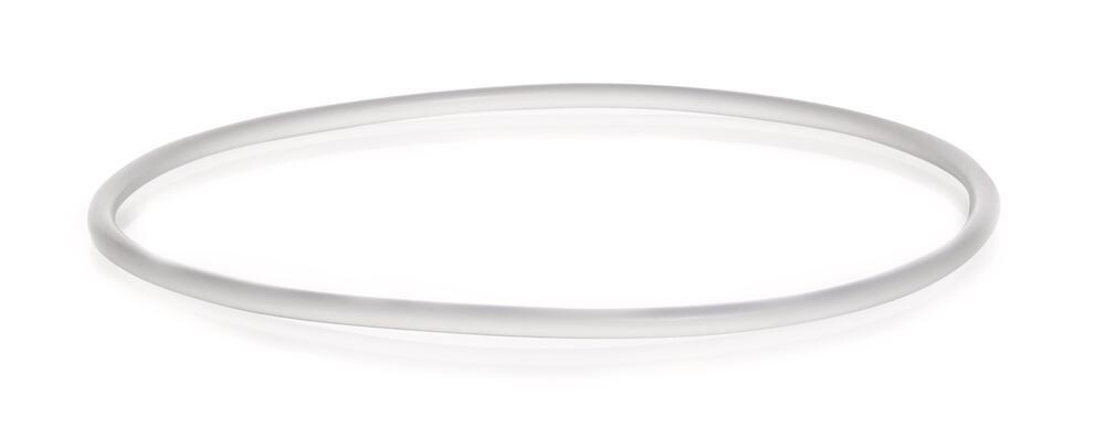 Flat flange sealing ring DURAN® Silicone, transparent, DN 100, 110 mm, Height, 4 mm, 5 Piece(s)