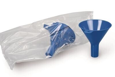 Powder funnel disposable SteriPlast®, blue, 10 Piece(s)