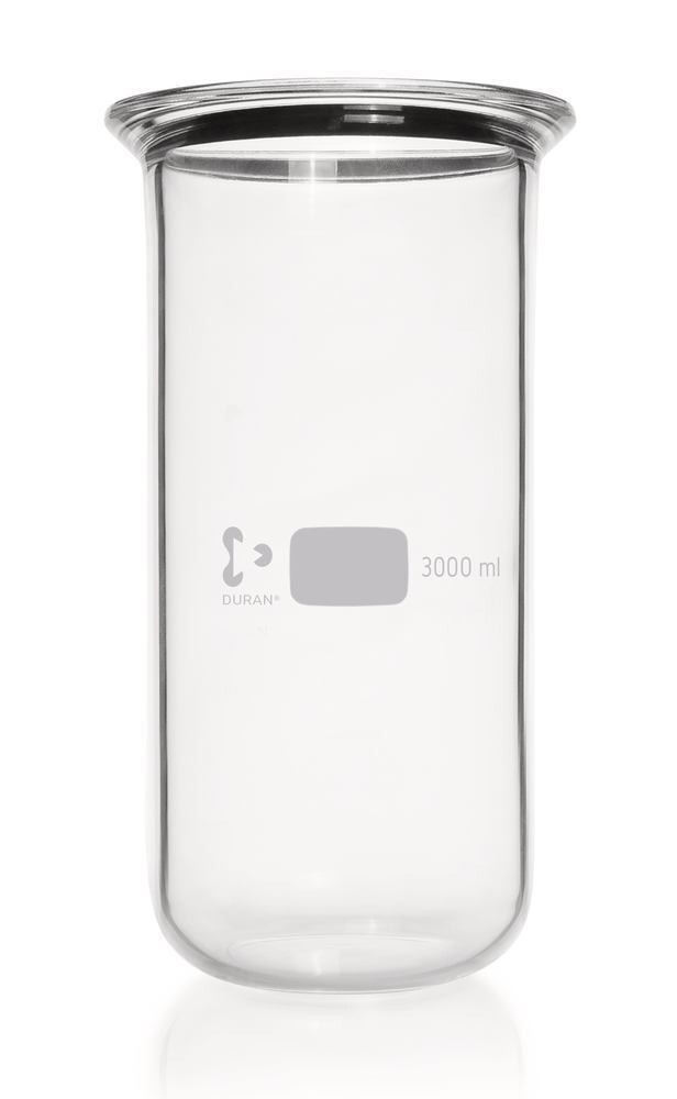 Flat flange beaker DURAN®, DN 120, 3000 ml, 158 mm, 130 mm, Height, 290 mm, 1 Piece