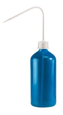 Botella de lavado ROTILABO® Volumen 500ml, azul, 1 Pieza