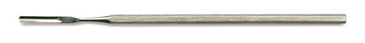 Mikro-Pulverspatel, gerade, 6-Kantgriff, Edelstahl 18/10, Breite 3 mm, L 150 mm, 1 Stück