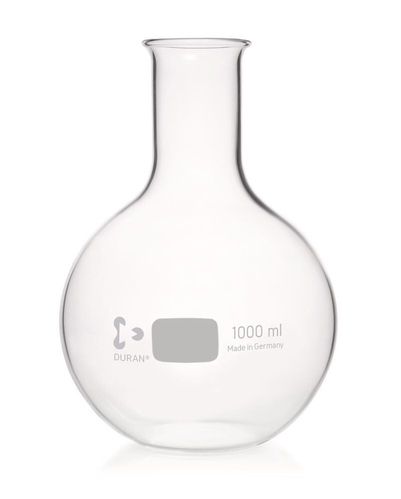 Flat bottom flasks Narrow neck, 1000 ml, 1 Piece