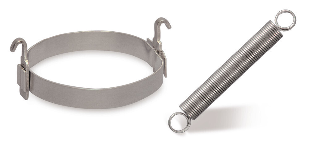 Coil spring ground-joint clamps Fastening rings with hook, 12/21-14/23, 10 Piece(s)