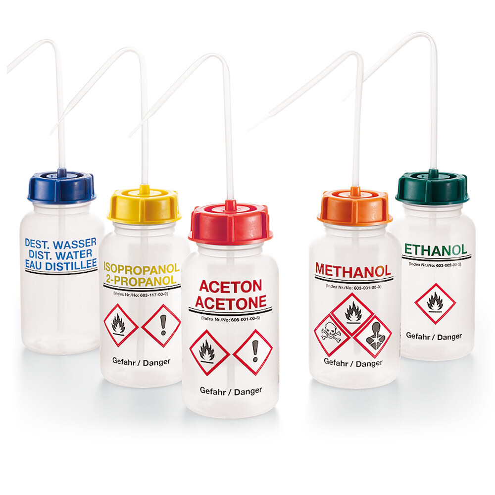 Wash bottle ROTILABO® wide neck, Ethanol, 250 ml, 1 Piece