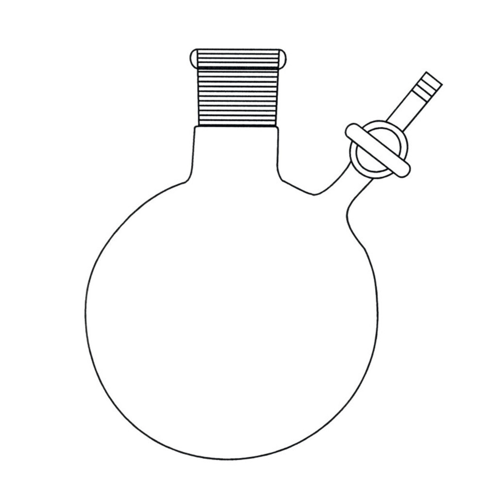 Nitrogen round flask with stop cock, special sizes, 2000 ml, 29/32, 1 Piece