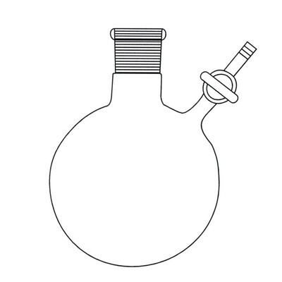 Nitrogen round flask with stop cock, special sizes, 2000 ml, 29/32, 1 Piece