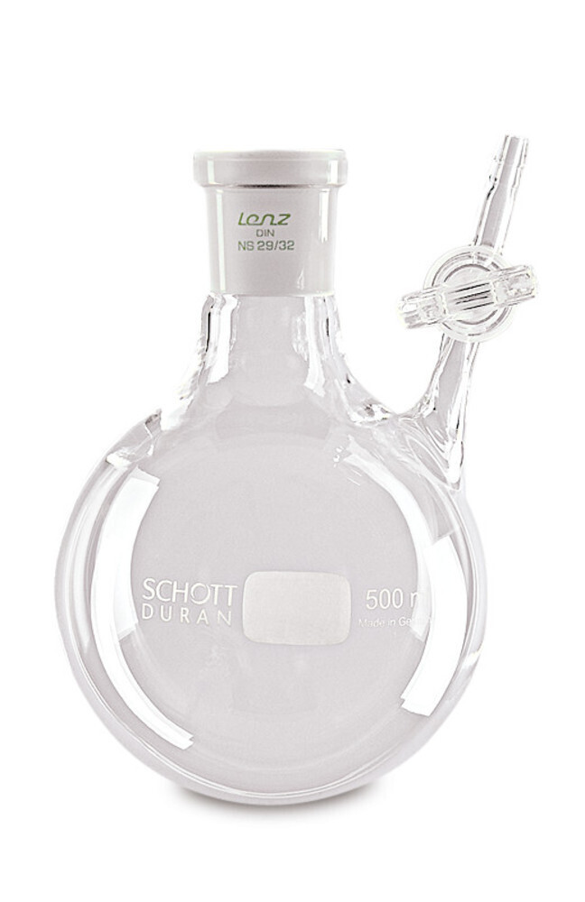 Nitrogen round flask with stop cock, 100 ml, 14/23, 1 Piece