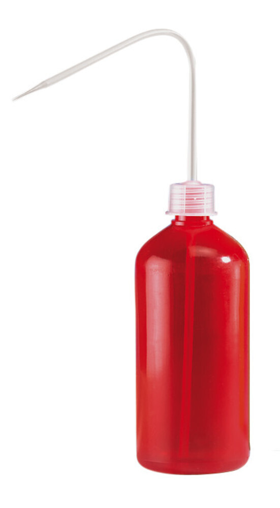 Botella de lavado ROTILABO® Volumen 500ml, rojo, 1 Pieza