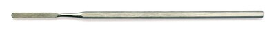 Mikro-Spatel, rund, Edelstahl 18/10, Sechskant-Griff, Breite 3 mm, L 140 mm, 1 Stück