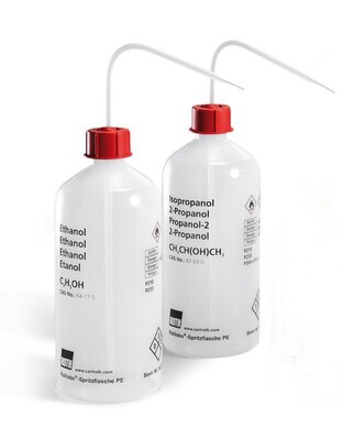 Pissette ROTILABO® avec valve de surpression Volume 1000ml, Isopropanol, 1 Pièce