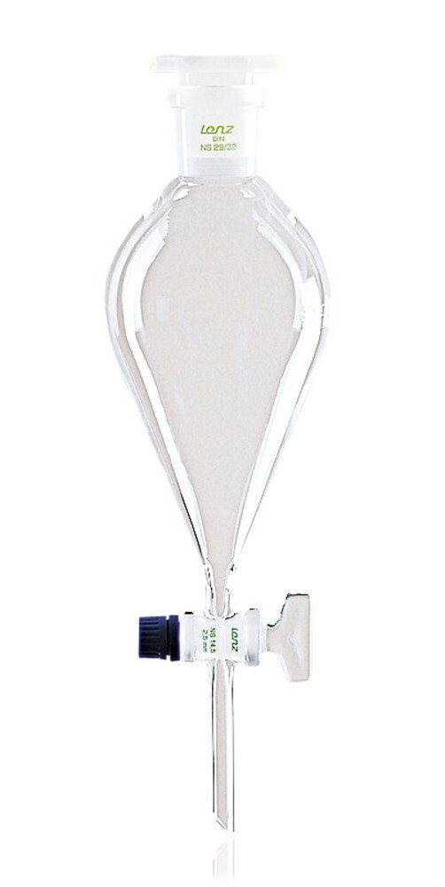 Entonnoir à séparation avec robinets en verre, 50 ml, 1 pièce