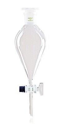Separating funnel with glass tap cocks, 50 ml, 1 Piece
