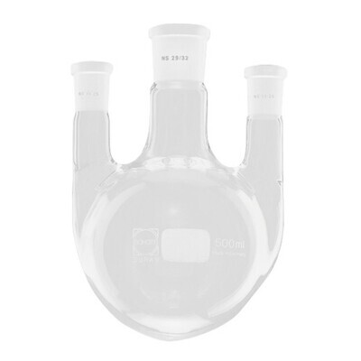 Three-necked round-bottom flasks parallel side necks, 3000 ml, 45/40, 29/32, 1 Piece