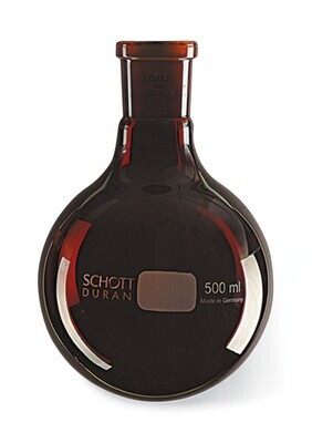 Flacons à fond rond Verre marron, 500 ml, 1 Pièce