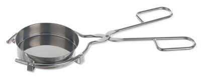 Haltezange für Abdampfschalen, mit flachem Boden, 1 Stück