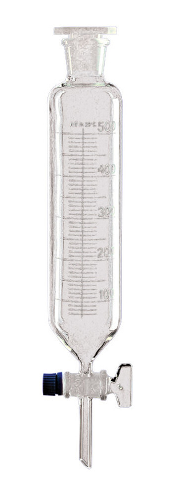 Separating funnel cylindrical with glass tap cocks, 100 ml, 2 Piece(s)