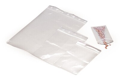 Rotilabo®-Probenbeutel, LDPE, Wandstärke 50 µm, B 50 x H 80 mm, Mit Druckleistenverschluss, 1000 Stück