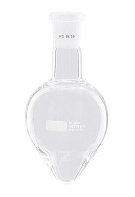 Fiaschette a pera, 100 ml, 14/23, 1 pezzo