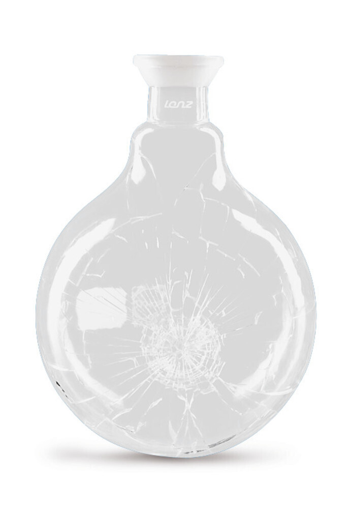 Flacon récepteur avec revêtement PUR, 500 ml, 1 pièce