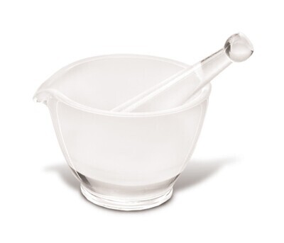 Mortero ROTILABO® con mortero Superficie de fricción rugosa, 800 ml, Altura, 135 mm, 1 Pieza