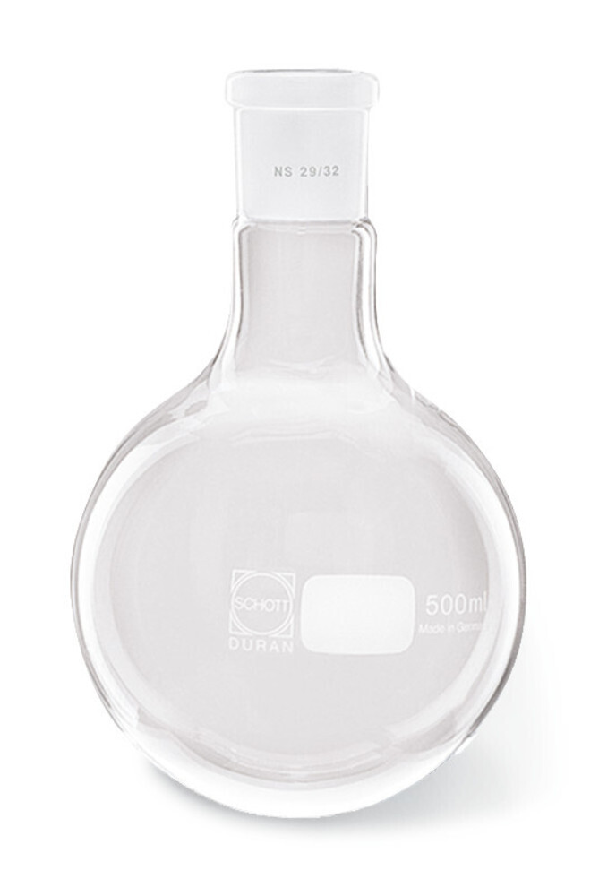 Round bottom flasks Clear glass, 500 ml, 19/26, 1 Piece