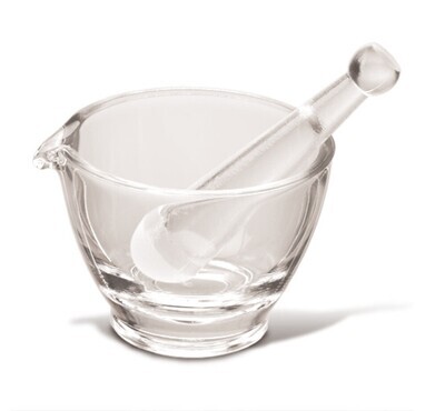 Rotilabo®-Mörser mit Pistill, 300 ml, Borosilikatglas, Ø 120 mm, 1 Stück