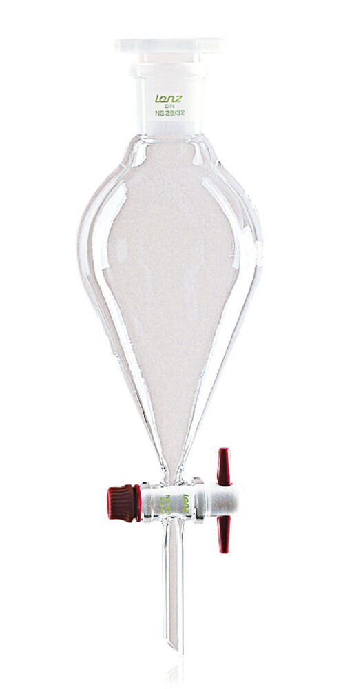 Separating funnel With PTFE plugs, 250 ml, 1 Piece