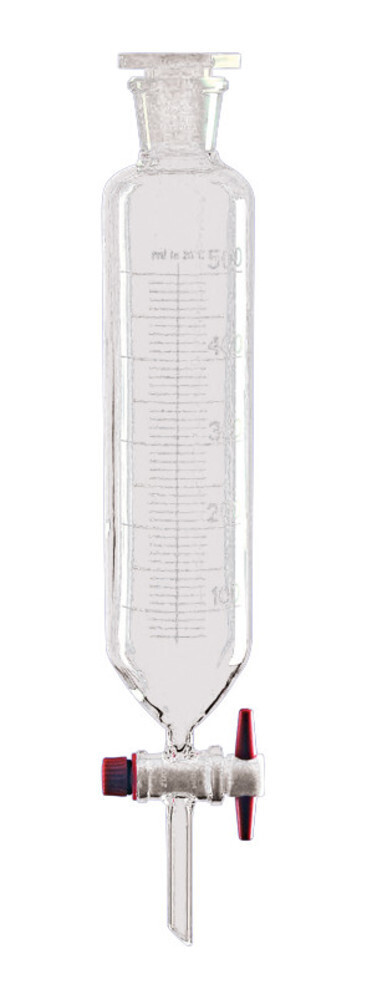 Separating funnel cylindrical With PTFE plugs, 50 ml, 2 Piece(s)