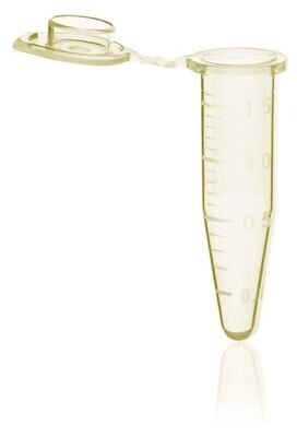 Flacons de réaction BIO-CERT® 1,5 ml, jaune, 500 pièce(s)