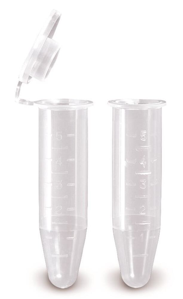 Rotilabo®-Reaktionsgefäße 5 ml, aus PP, farblos, 250 Stück