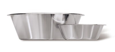 Bowl stainless steel flat form, 0.5 l, 1 Piece