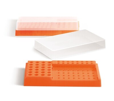 Reaction vial stands PCR workstation, neon orange, 1 Piece